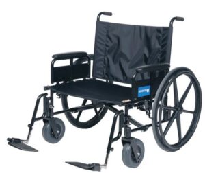 Graham Field Wheelchair FIXED BACK 24W20D15.5H 20" 20" WHEEL 5" CASTER FULL