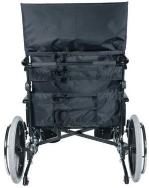 Graham Field Wheelchair RECL 24W20D 17.5H,FL,ELR FULL ARMS ELR ADJ. BACK