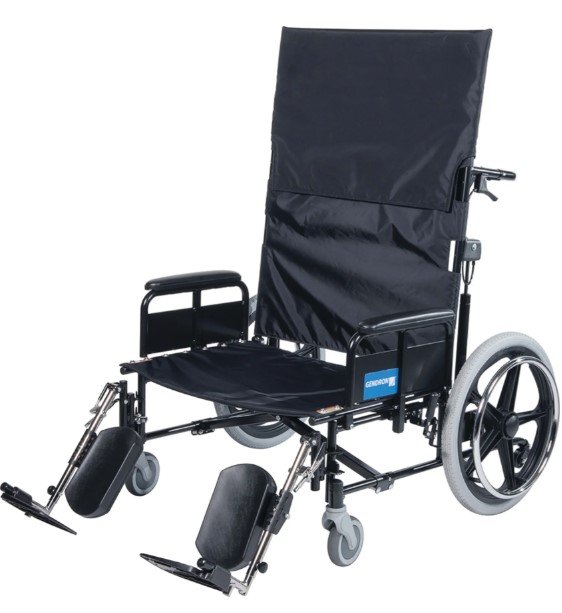 Graham Field Wheelchair RECL 30W20D 17.5H,FL,ELR FULL ARMS ELR ADJ. BACK