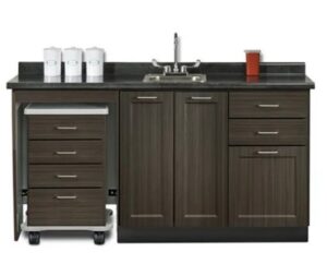 Clinton Industries 58000 Series Cart-Mate 66" with Left Cart & Middle Double Doors