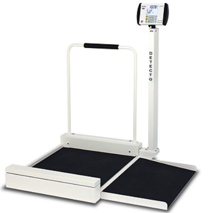 Wheelchair scale digital stationary 400 lb x .2 lb/ 180 kg x .1kg platform