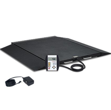 Detecto 6600 Wheelchair Scale, Portable, 1000 lb, AC Adapter