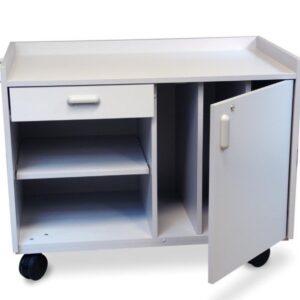 6695 Splinting Cart with locking cabinet, drawer, shelves