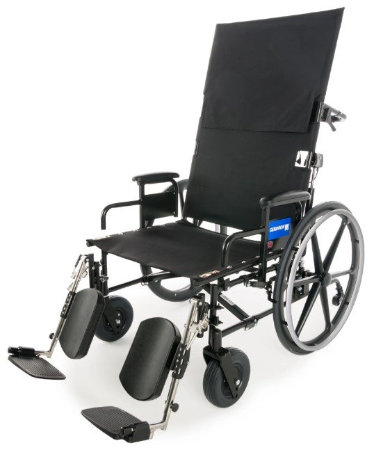 Graham Field Wheelchair RECLINING 26W20D DSK ELR GENDRON BARIATRIC