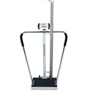 Detecto 6854DHR Portable High Capacity Digital Scale 600 lb with Wrap Around Handrail