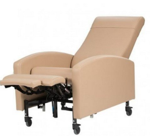 RECLINER STANDARD WIDTH, TRENDELENBURG Push Back, Fixed Arms, 3" Casters