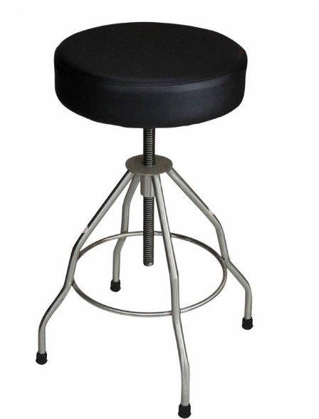 Blickman Industries Passaic Revolving Stool 15" Diameter with Upholstered Seat (7714-PSS)