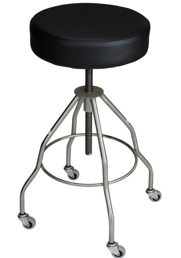 Blickman Industries Passaic Revolving Stool 15" Diameter with Upholstered Seat (7714-PSSC)