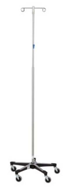 Blickman Industries IV Stand 2 Hook w/Thumb Operated Slide Lock w/5 Leg