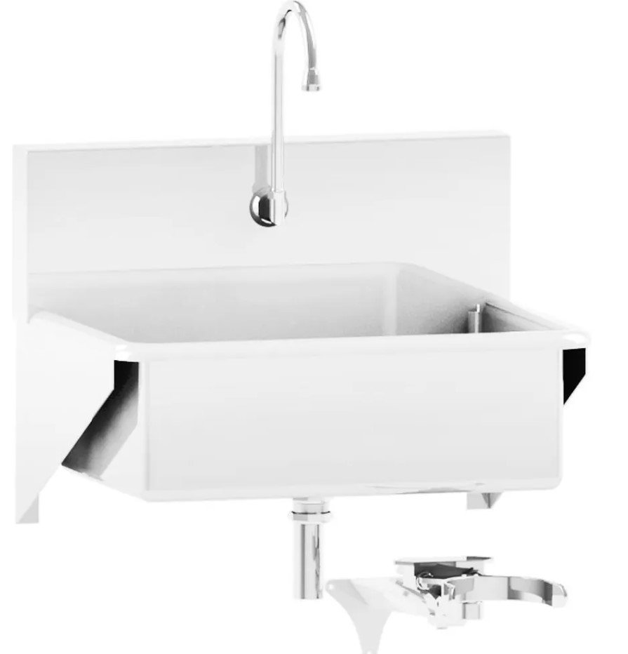 Blickman Industries Windsor Scrub Sink (1) Place w/Knee Action Control