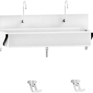 Blickman Industries Windsor Scrub Sink (2) Place w/Foot Action Control