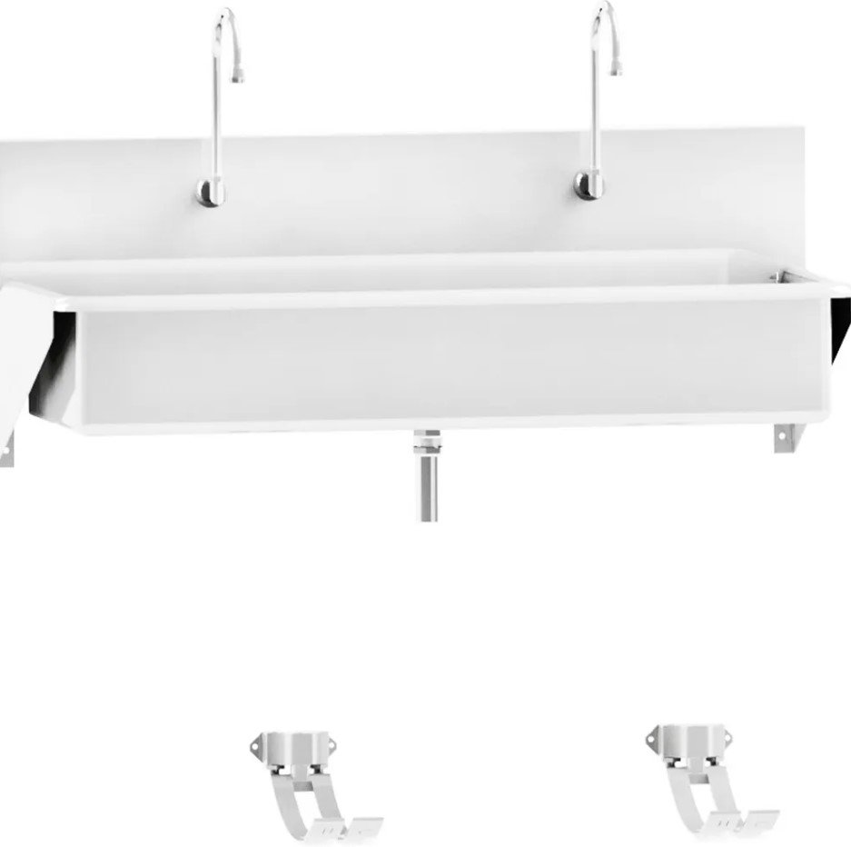 Blickman Industries Windsor Scrub Sink (2) Place w/Foot Action Control