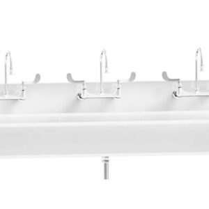 Blickman Industries Windsor Scrub Sink (3) Place w/Elbow Action Control