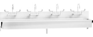 Blickman Industries Windsor Scrub Sink (4) Place w/Elbow Action Control