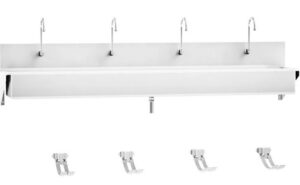 Blickman Industries Windsor Scrub Sink (4) Place w/Foot Action Control