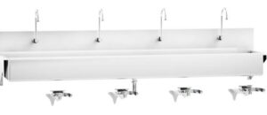Blickman Industries Windsor Scrub Sink (4) Place w/Knee Action Control