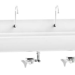 Blickman Industries Windsor Scrub Sink (4) Place w/Knee Action Control