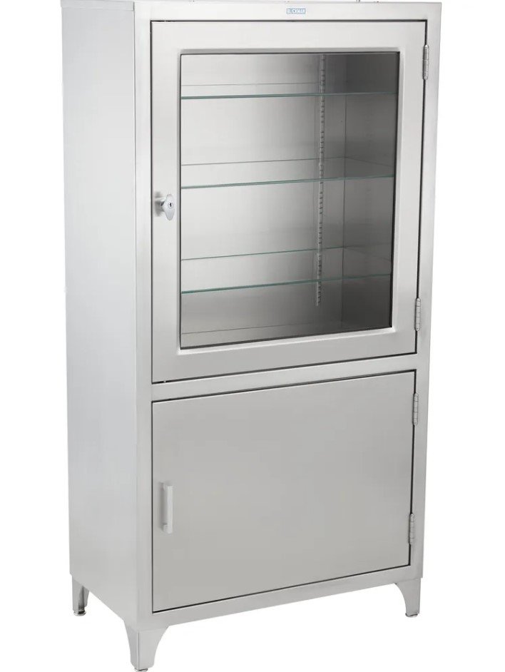 Blickman Industries Kay Cabinet 30"W x 58"H X 16"D w/(1) Glass Upper Door