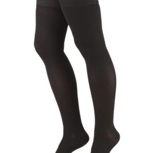 Truform THIGH HIGH 20-30 mmHg Closed Toe Compression Sock - BLACK 2L (Pair)