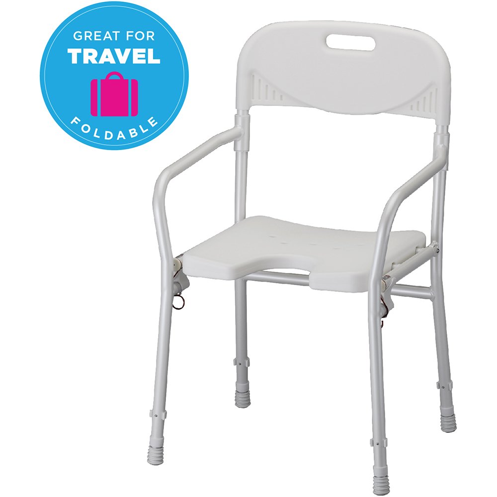 Nova Medical Products BATH CHAIR WITH ARMS-FOLDABLE 250 LB. CAPACITY