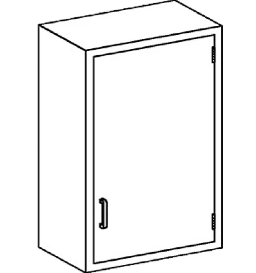 Blickman Industries Wall Cabinet 24 3/4"W x 30"H x 15"D w/(2) S/S Adj