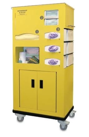Marketlab Bowman® PPE Cart II Mobile Dispensing System, 3" casters