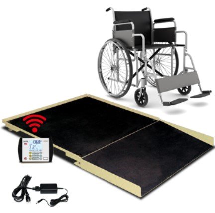Floor Scale, 3' x 3', 1000 Lb Capacity, Ramp, MV1 Indicator, BT / WiFi
