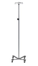 Clinton Industries IV Pole, heavy base w/ 4 hooks