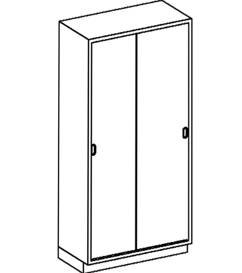 Blickman Industries High Cabinet 35"W x 84"H x 18"D w/(5) S/S Adj Shelves - J35HAS