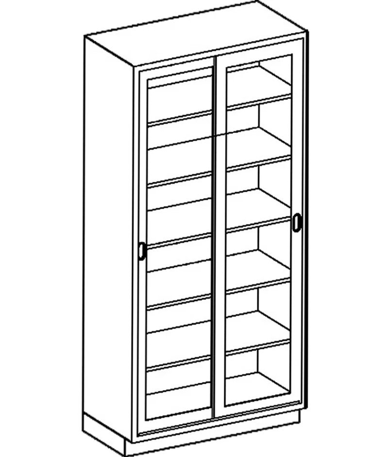 Blickman Industries High Cabinet 35"W x 84"H x 18"D w/(5) S/S Adj Shelves - M35HAS