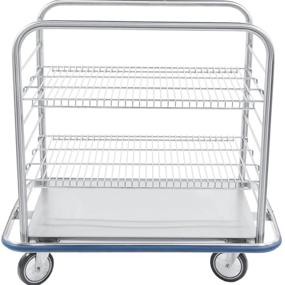 Blickman Industries Open Case Cart 42"W x 40 3/4"H x 29"D w/(2) Adj S/S