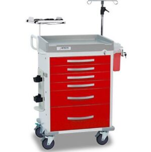 Detecto RC333369RED Rescue Emergency Room Cart