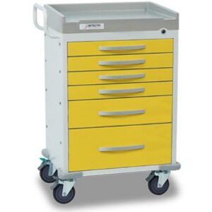 Rescue Isolation Cart - White frame - RC333369YEL