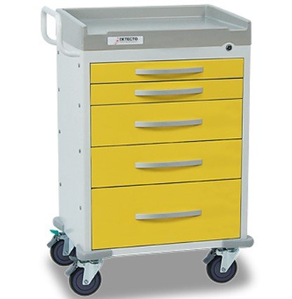 Rescue Isolation Cart - White frame - RC33669YEL