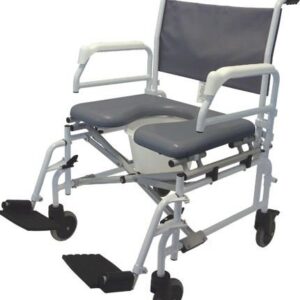 22" Bariatric Commode Shower Chair (all casters)