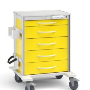 Innerspace Healthcare Pace 21 Cart, Yellow, 2-3", 1-6", 1-9" drawer, 33"H