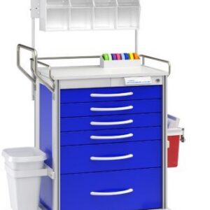Innerspace Healthcare Pace 24 Cart, Blue, 3-3", 1-6", 1-9" drawer, 36"H