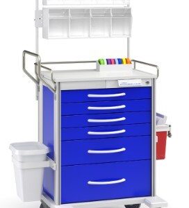 Innerspace Healthcare Pace 30 Cart, Blue, 3-3", 2-6", 1-9" drws, 42.5"H