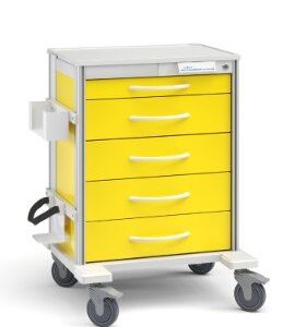 Innerspace Healthcare Pace 33 Cart, Yellow, 4-3", 2-6", 1-9" drws, 45.5"H