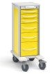 Innerspace Healthcare Narrow Pace 33 Cart, Yellow, 4-3", 2-6", 1-9" drws