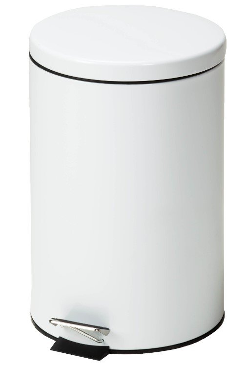 Clinton Industries 20 QT white-round waste can