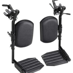 Hemi Elevating Legrests w/Composite Footplates And Padded Calf Pads