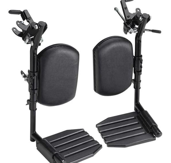 Hemi Elevating Legrests w/Aluminum Footplates And Padded Calf Pads