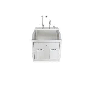 Blickman Lodi Single-Station Wall-Mounted Scrub Sink with Eyewash